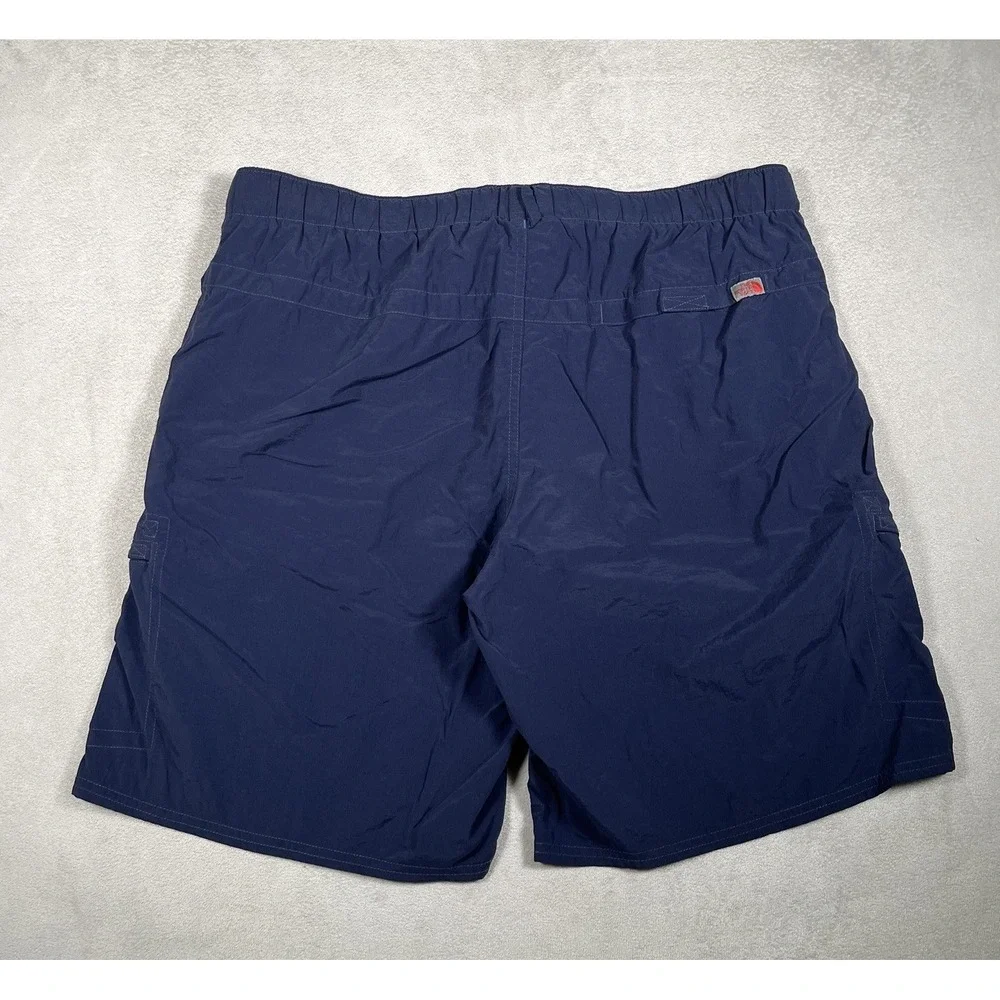 The North Face Shorts Mens Medium Blue Lined Belted River Hiking Outdoors Cargo